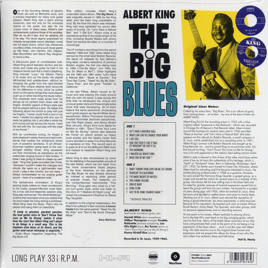 Albert King - The Big Blues (+2 bonus tracks) (ltd. ed.) (180g) [New Vinyl Record LP]