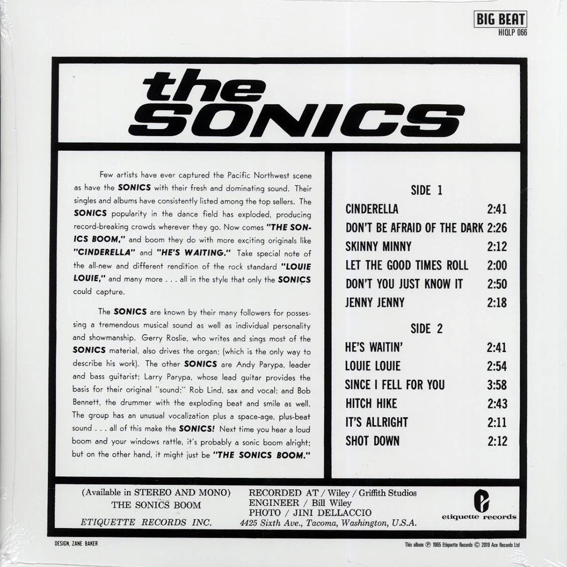 The Sonics - Boom (mono) (180g) [New Vinyl Record LP]
