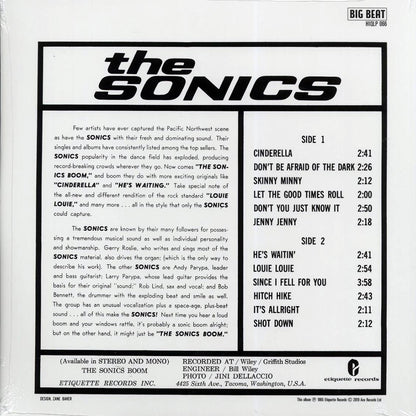 The Sonics - Boom (mono) (180g) [New Vinyl Record LP]
