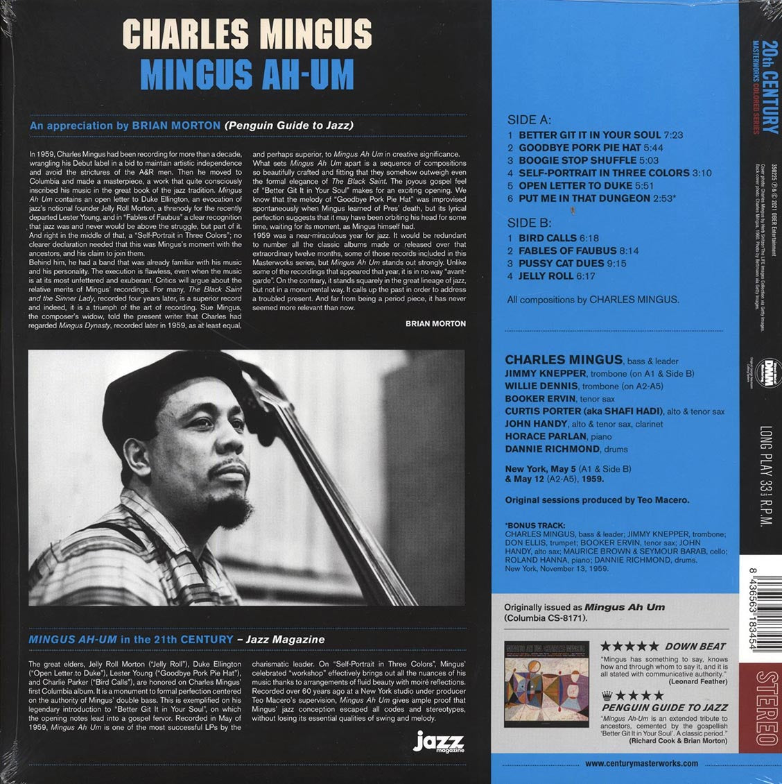Charles Mingus - Mingus Ah Um (+bonus track) (ltd. ed.) (180g) (purple vinyl) [New Vinyl Record LP]