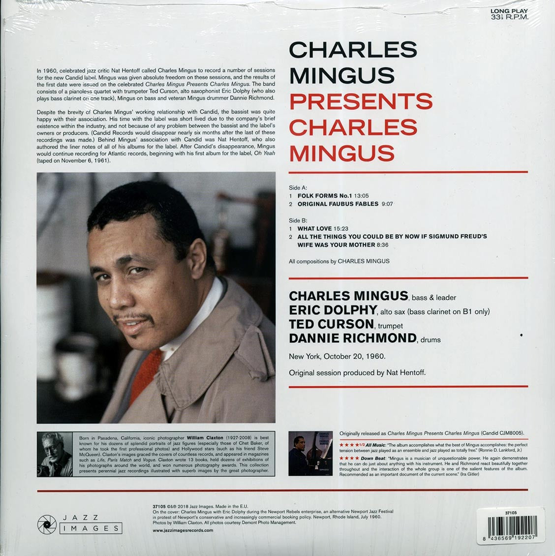 Charles Mingus - Presents Charles Mingus (ltd. ed.) (180g) [New Vinyl Record LP]