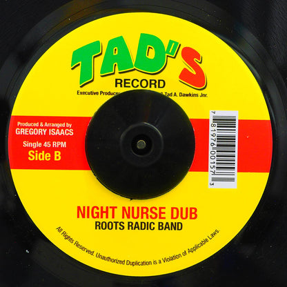 Gregory Isaacs - Night Nurse  /  Roots Radics - Version (rhythm: "Night Nurse") (US press) [New Vinyl Record 7" Single]
