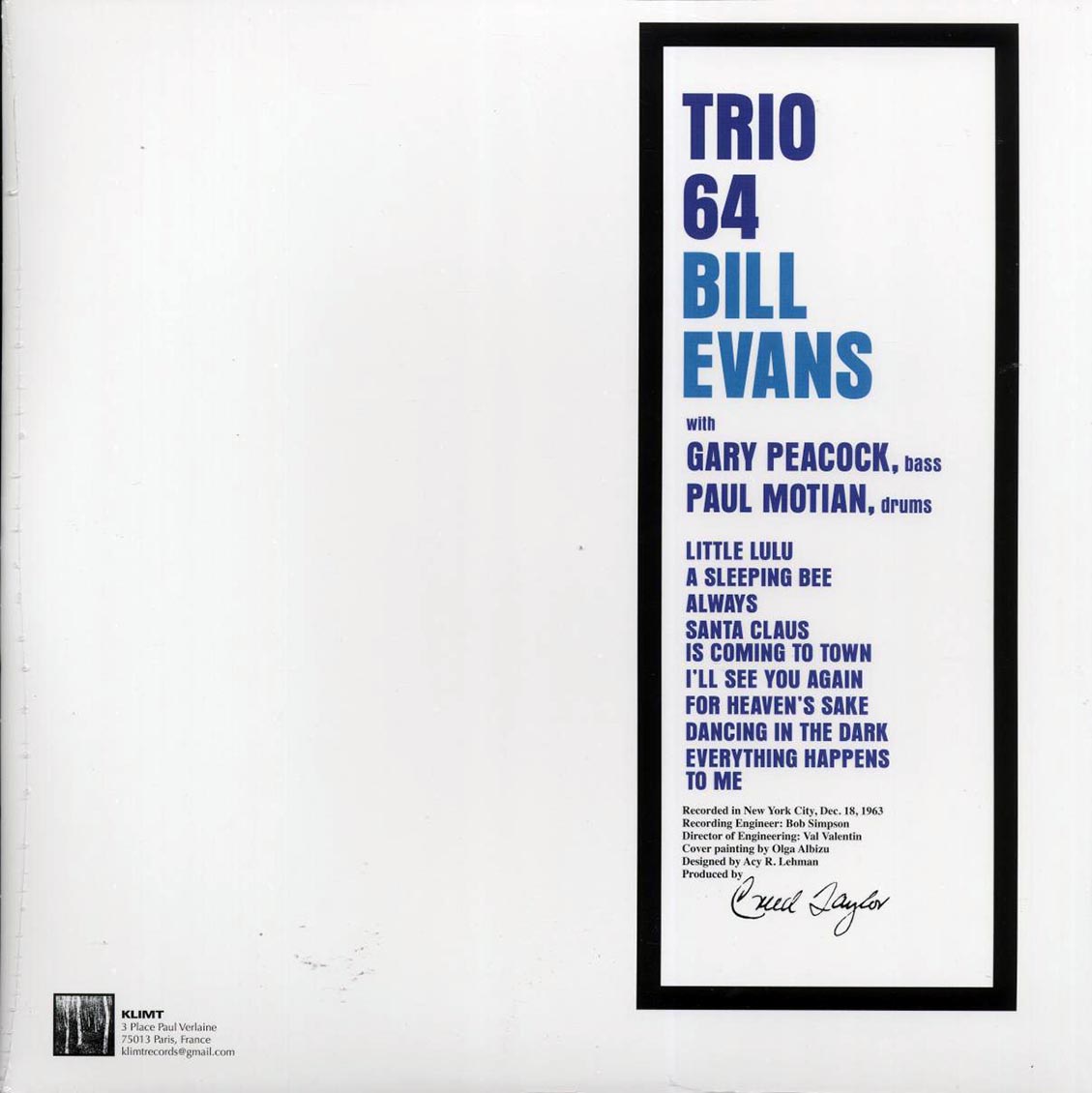 Bill Evans - Trio 64 (splatter vinyl) [New Vinyl Record LP]