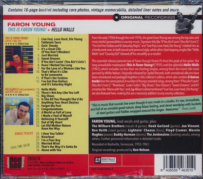 Faron Young - This Is Faron Young! + Hello Walls (2 albums on 1 CD) (30 tracks) (incl. 16-page booklet) (24-bit mastering) (remastered) [New CD]