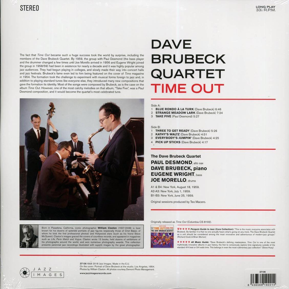 Dave Brubeck Quartet - Time Out (ltd. ed.) (180g) [New Vinyl Record LP]