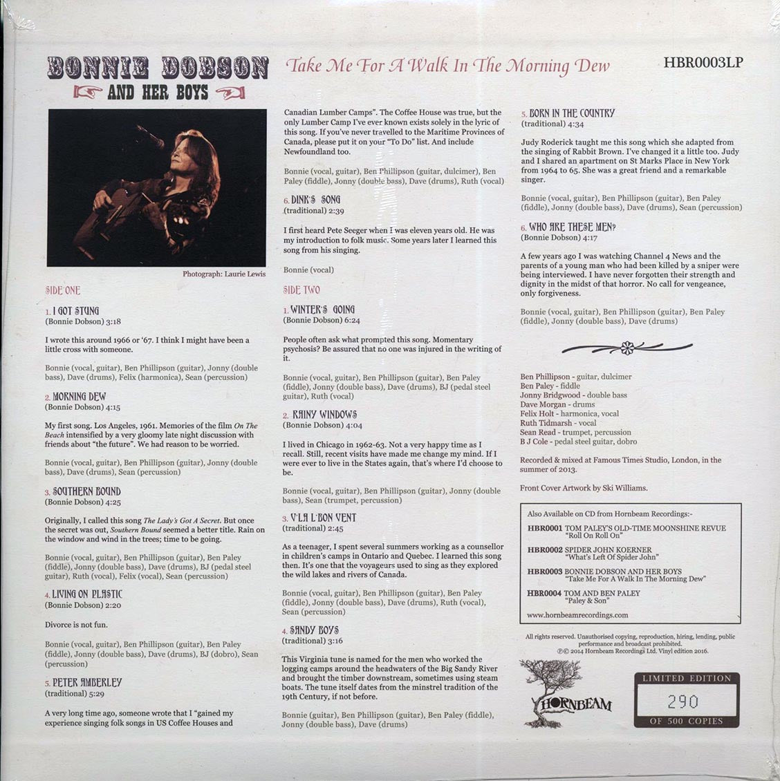 Bonnie Dobson & Her Boys - Take Me For A Walk In The Morning Dew (ltd. 500 copies made) (incl. mp3) [New]