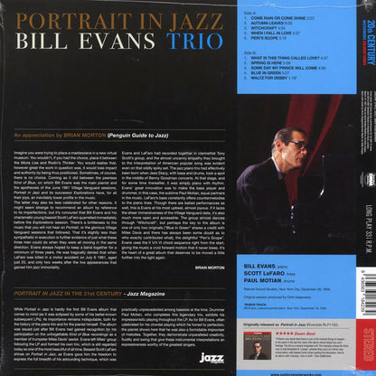 Bill Evans Trio - Portrait In Jazz (+bonus track) (ltd. ed.) (180g) (blue vinyl) [New Vinyl Record LP]