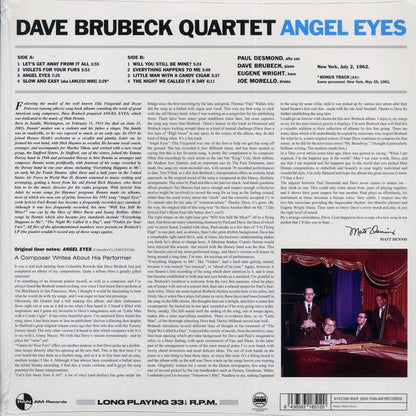 Dave Brubeck Quartet - Angel Eyes (+2 bonus tracks) (ltd. ed.) (180g) [New Vinyl Record LP]