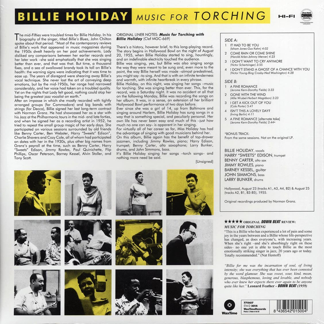 Billie Holiday - Music For Torching (ltd. ed.) (180g) (remastered) [New Vinyl Record LP]