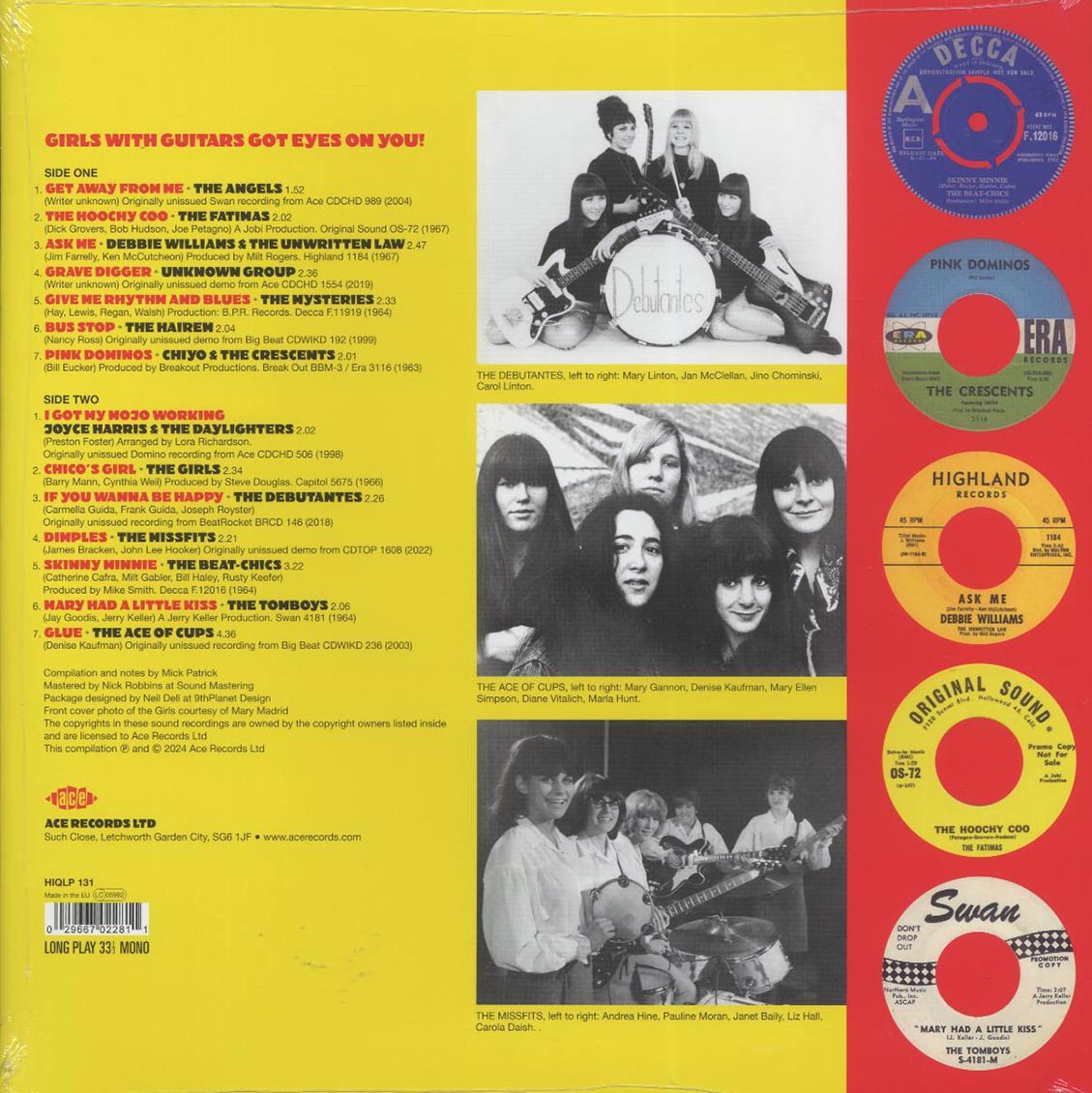 The Fatimas, The Hairem, The Girls, The Ace Of Cups, The Tomboys, Etc. - Girls With Guitars Got Eyes For You! (180g) [New Vinyl Record LP]
