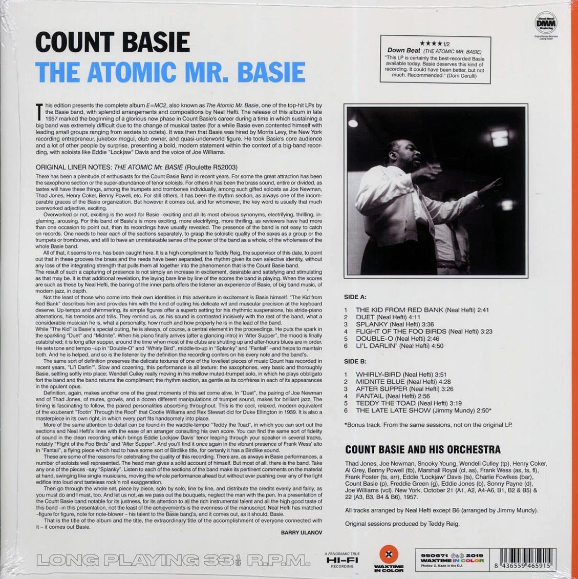 Count Basie - The Atomic Mr. Basie (+bonus track) (ltd. ed.) (180g) (orange vinyl) [New Vinyl Record LP]