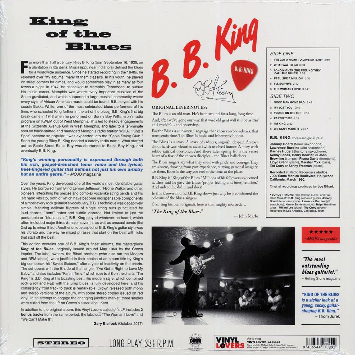 BB King - King Of The Blues (ltd. ed.) (180g) [New Vinyl Record LP]