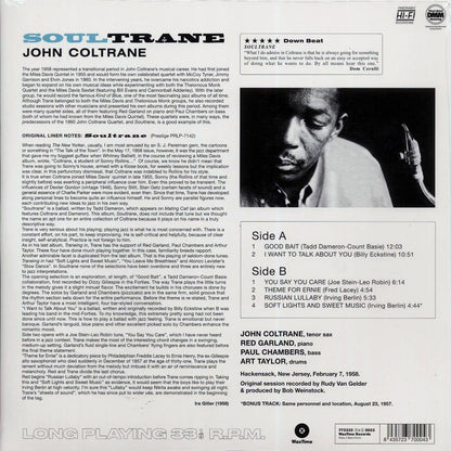 John Coltrane - Soultrane (+bonus track) (ltd. ed.) (180g) [New Vinyl Record LP]