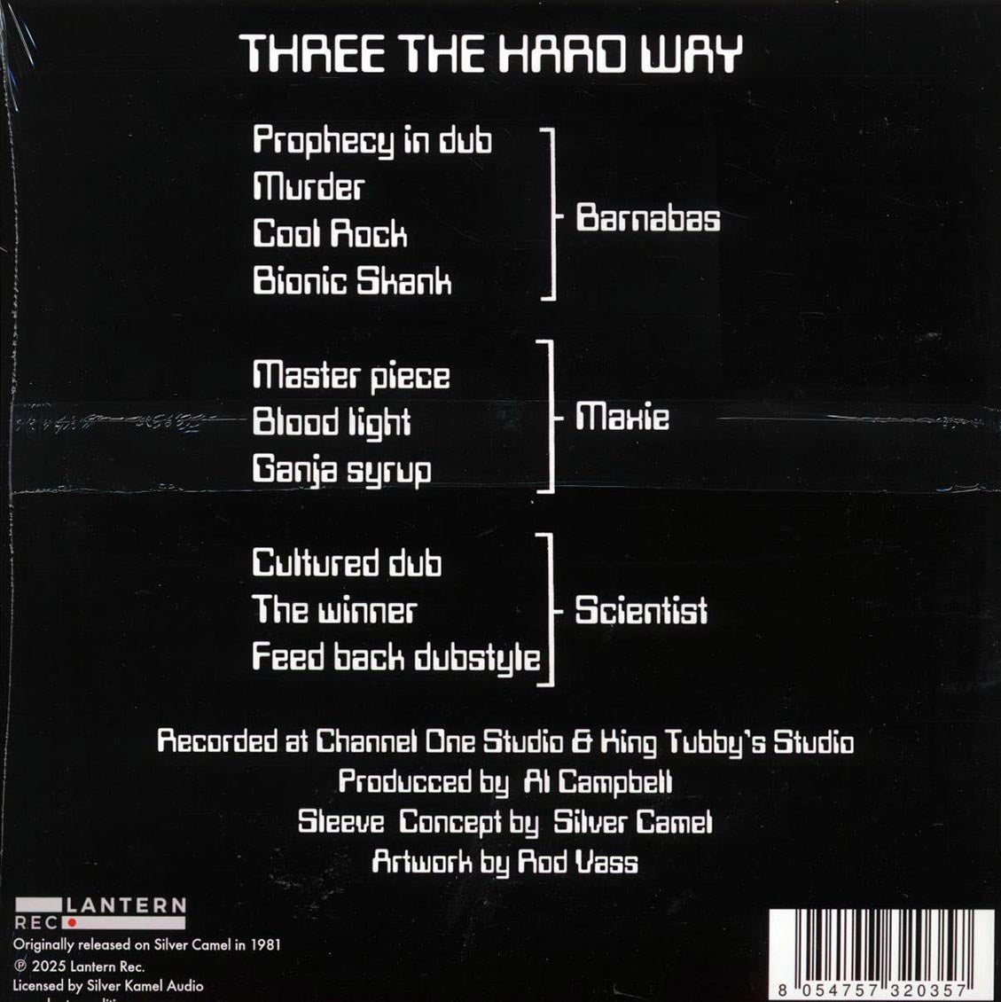 Maxie, Scientist, Barnabas - Three The Hard Way [New Vinyl Record LP]