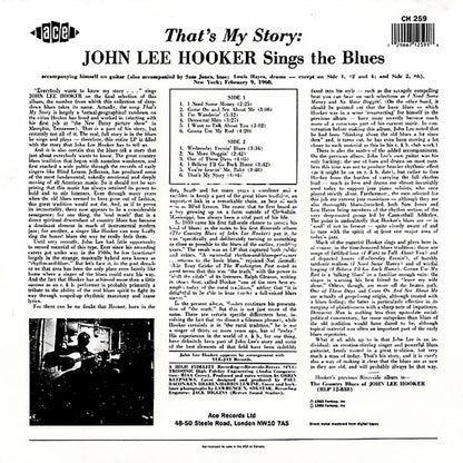 John Lee Hooker - That's My Story: Sings The Blues [New Vinyl Record LP]