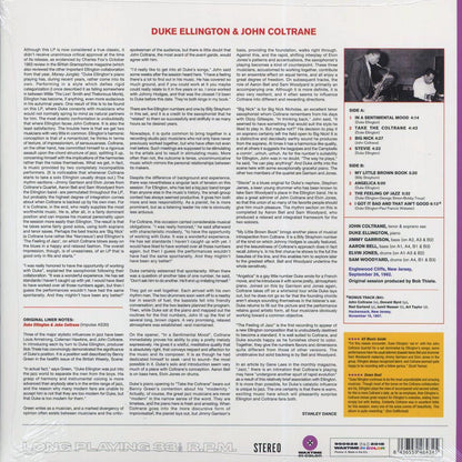 Duke Ellington, John Coltrane - Duke Ellington & John Coltrane (+bonus track) (180g) (purple vinyl) (remastered) [New Vinyl Record LP]