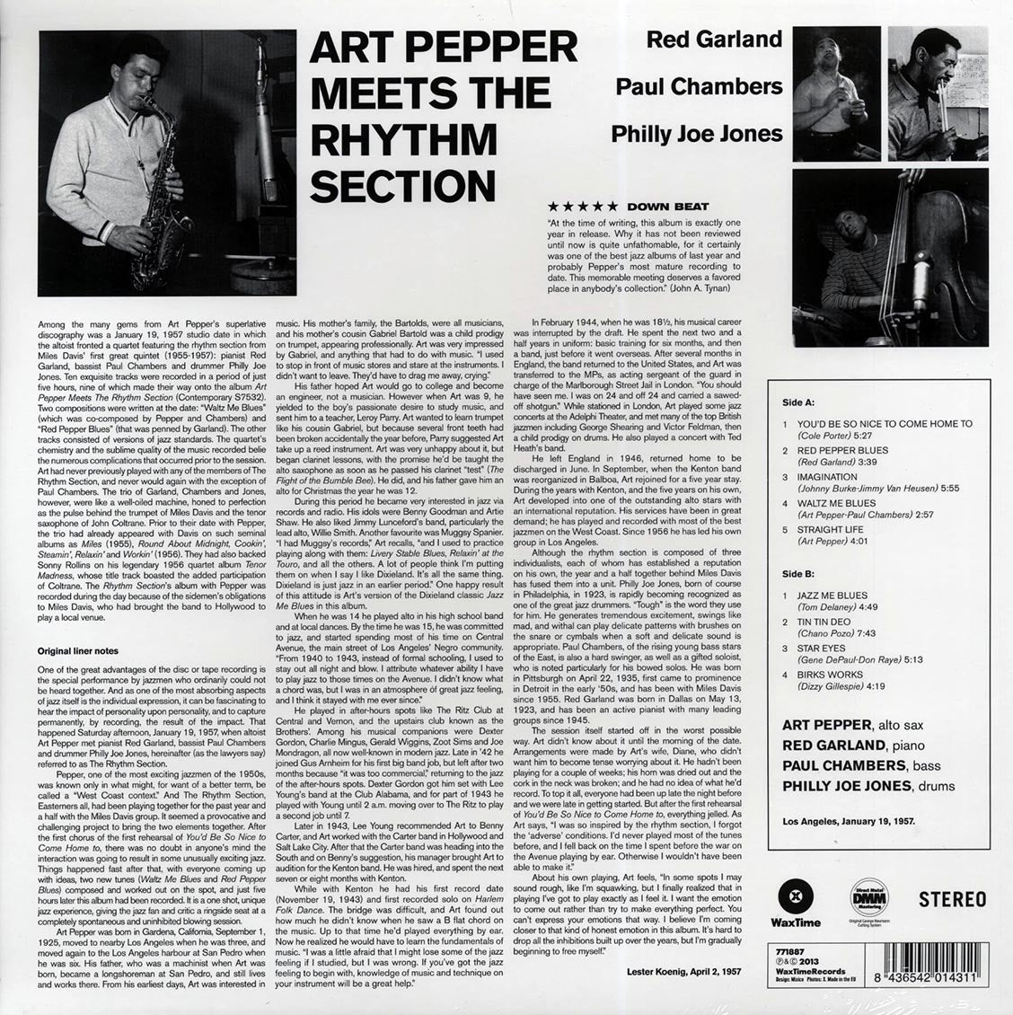 Art Pepper - Art Pepper Meets The Rhythm Section (ltd. ed.) (180g) [New Vinyl Record LP]