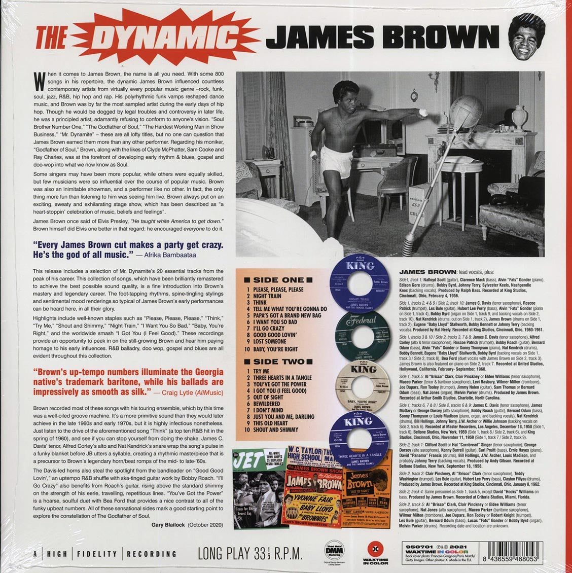 James Brown - The Dynamic James Brown (20 tracks) (ltd. ed.) (180g) (red vinyl) [New Vinyl Record LP]