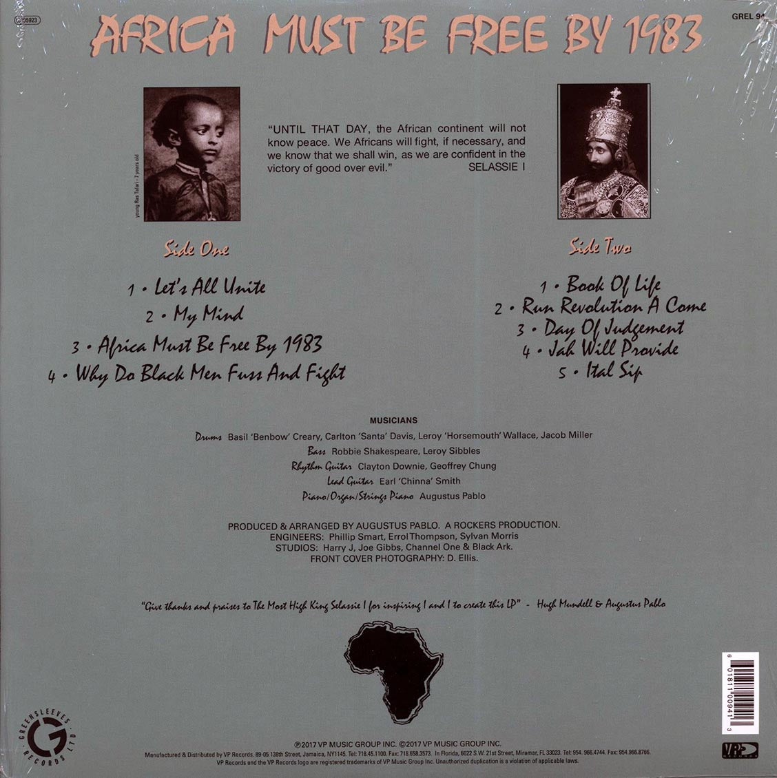 Hugh Mundell - Africa Must Be Free By 1983 [New Vinyl Record LP]