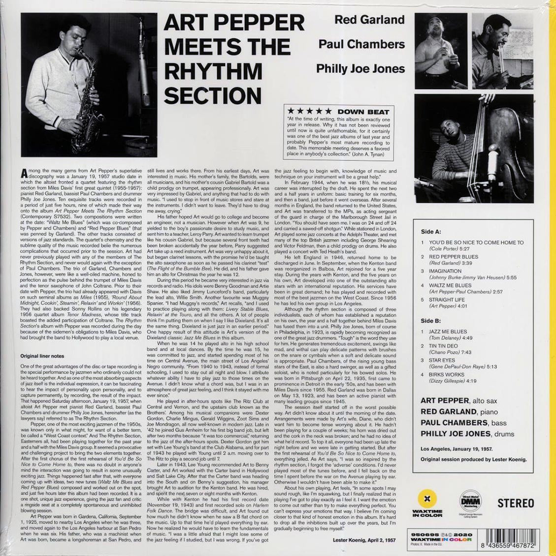 Art Pepper - Art Pepper Meets The Rhythm Section (ltd. ed.) (180g) (yellow vinyl) [New Vinyl Record LP]