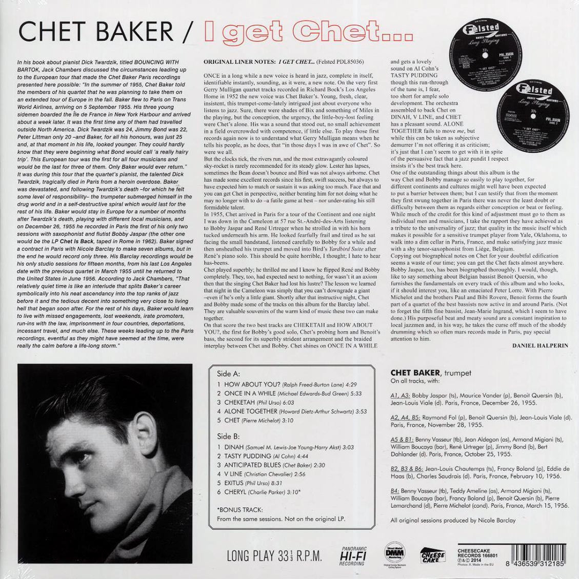 Chet Baker - I Get Chet (ltd. ed.) (180g) [New Vinyl Record LP]