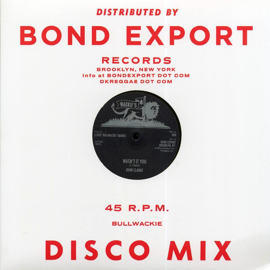 John Clarke - Big Leg Mary (Extended Mix)  /  John Clarke - Wasn't It You (Extended Mix) [New Vinyl Record 12" Single]