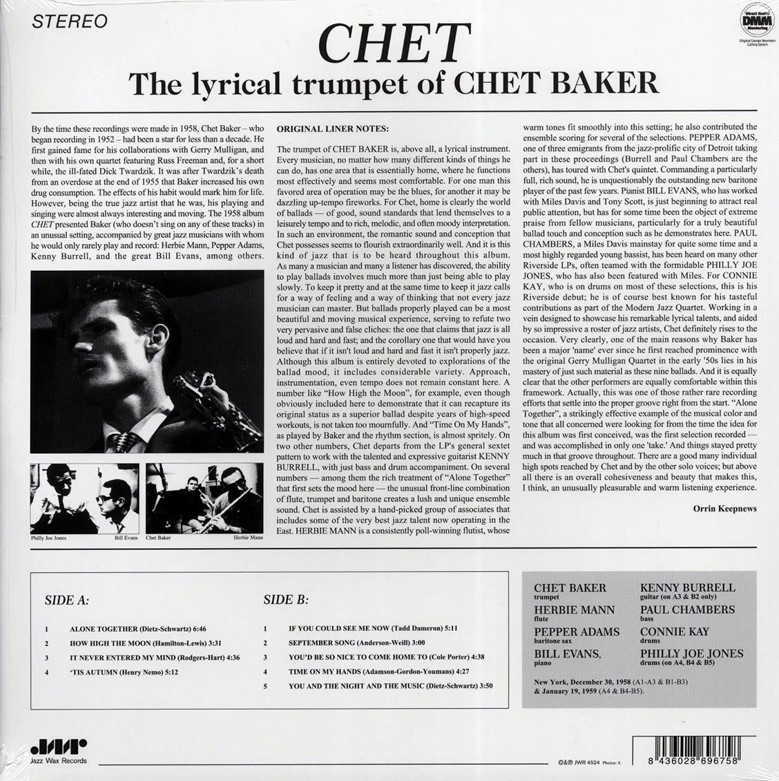 Chet Baker - Chet (ltd. ed.) (180g) (remastered) [New Vinyl Record LP]