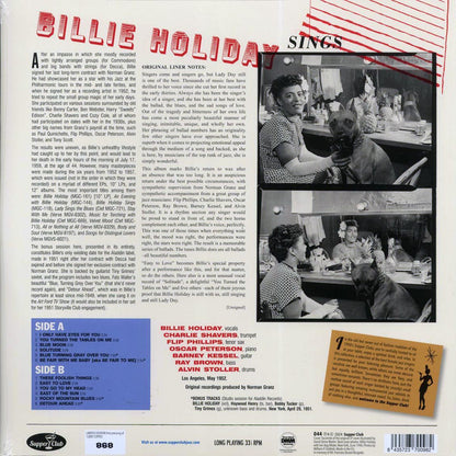 Billie Holiday - Sings (+4 bonus tracks) (ltd. ed.) (180g) [New Vinyl Record LP]