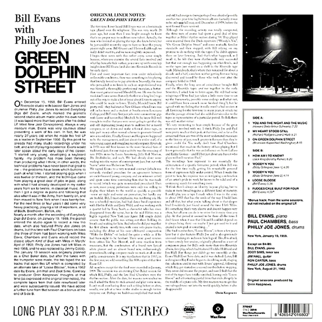 Bill Evans, Philly Joe Jones - Green Dolphin Street (ltd. ed.) (180g) [New Vinyl Record LP]