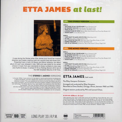 Etta James - At Last! (mono+stereo) (2xLP) (180g) [New Vinyl Record LP]