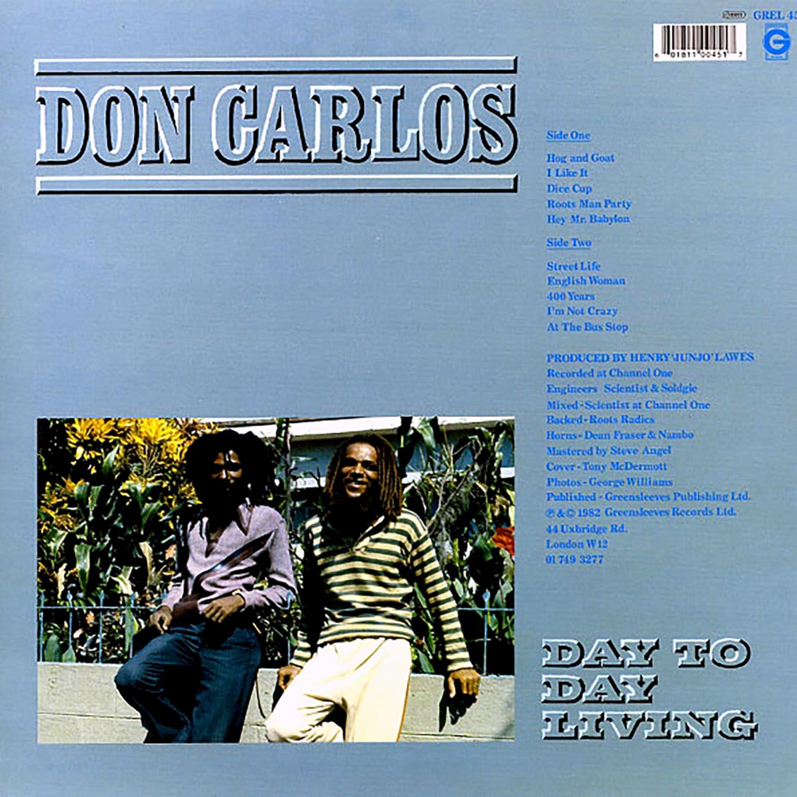 Don Carlos - Day To Day Living [New Vinyl Record LP]