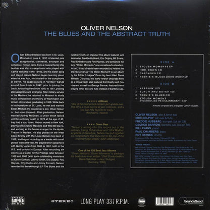 Oliver Nelson - The Blues And The Abstract Truth (+2 bonus tracks) (180g) (remastered) [New Vinyl Record LP]