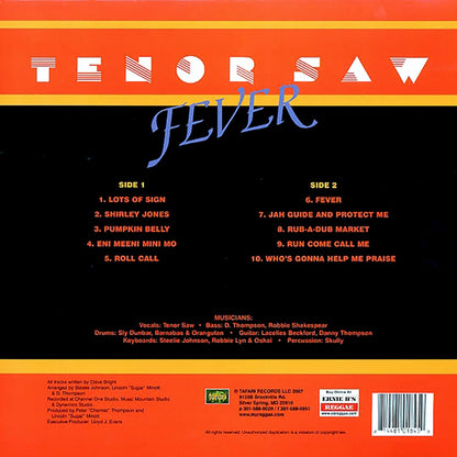 Tenor Saw - Fever [New Vinyl Record LP]