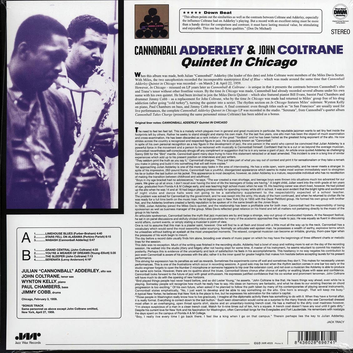 Cannonball Adderley & John Coltrane Quintet - In Chicago (ltd. ed.) (180g) (remastered) [New Vinyl Record LP]