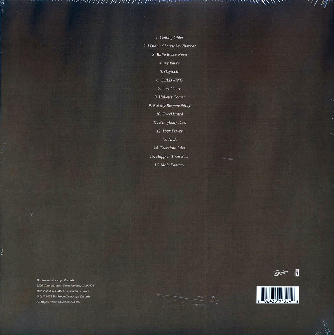 Billie Eilish - Happier Than Ever (2xLP) [New Vinyl Record LP]