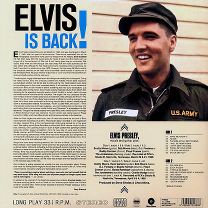 Elvis Presley - Elvis Is Back! (incl. mp3) (180g) [New Vinyl Record LP]