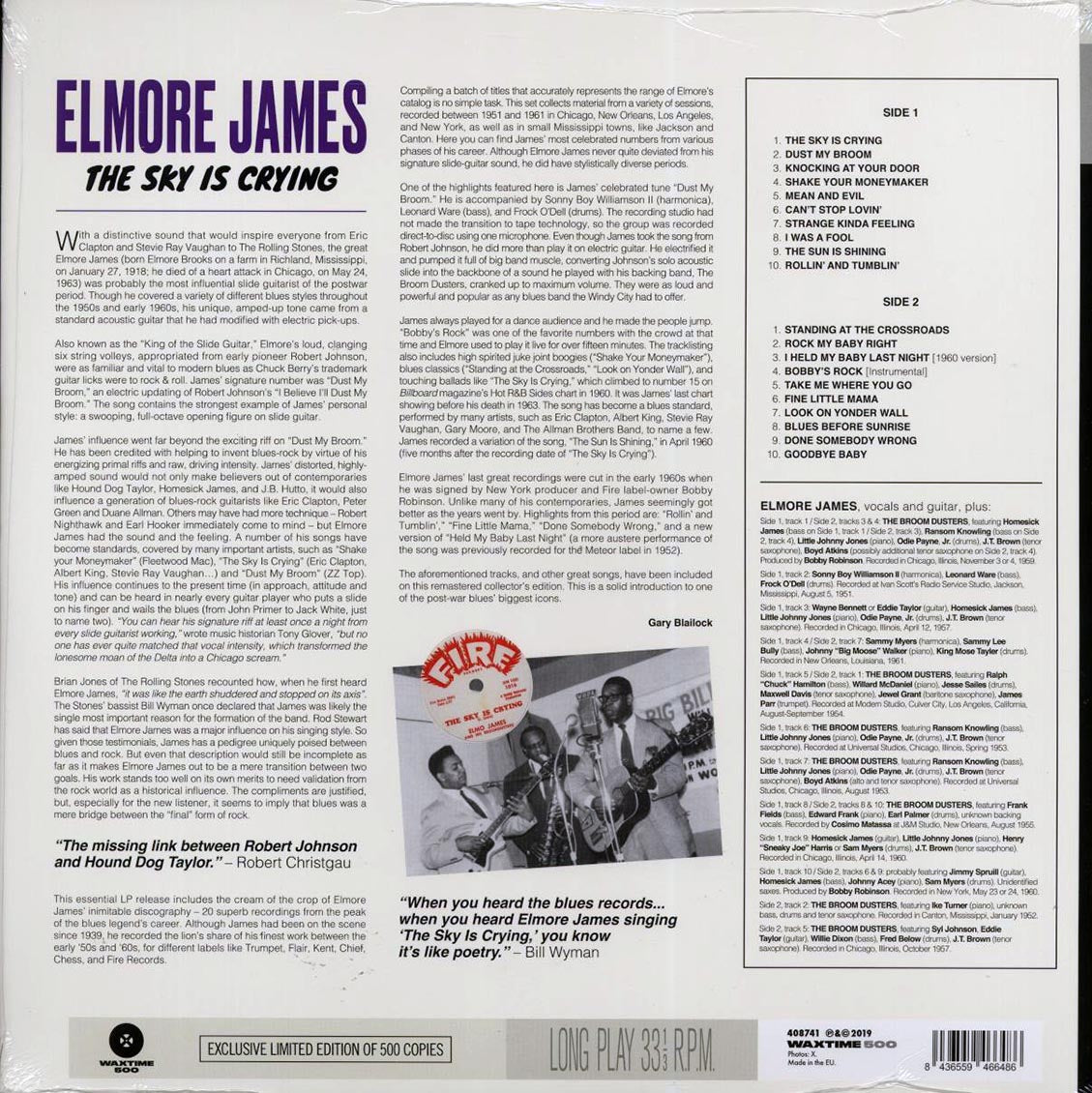 Elmore James - The Sky Is Crying: 20 All-Time Original Blues Classics (180g) [New Vinyl Record LP]