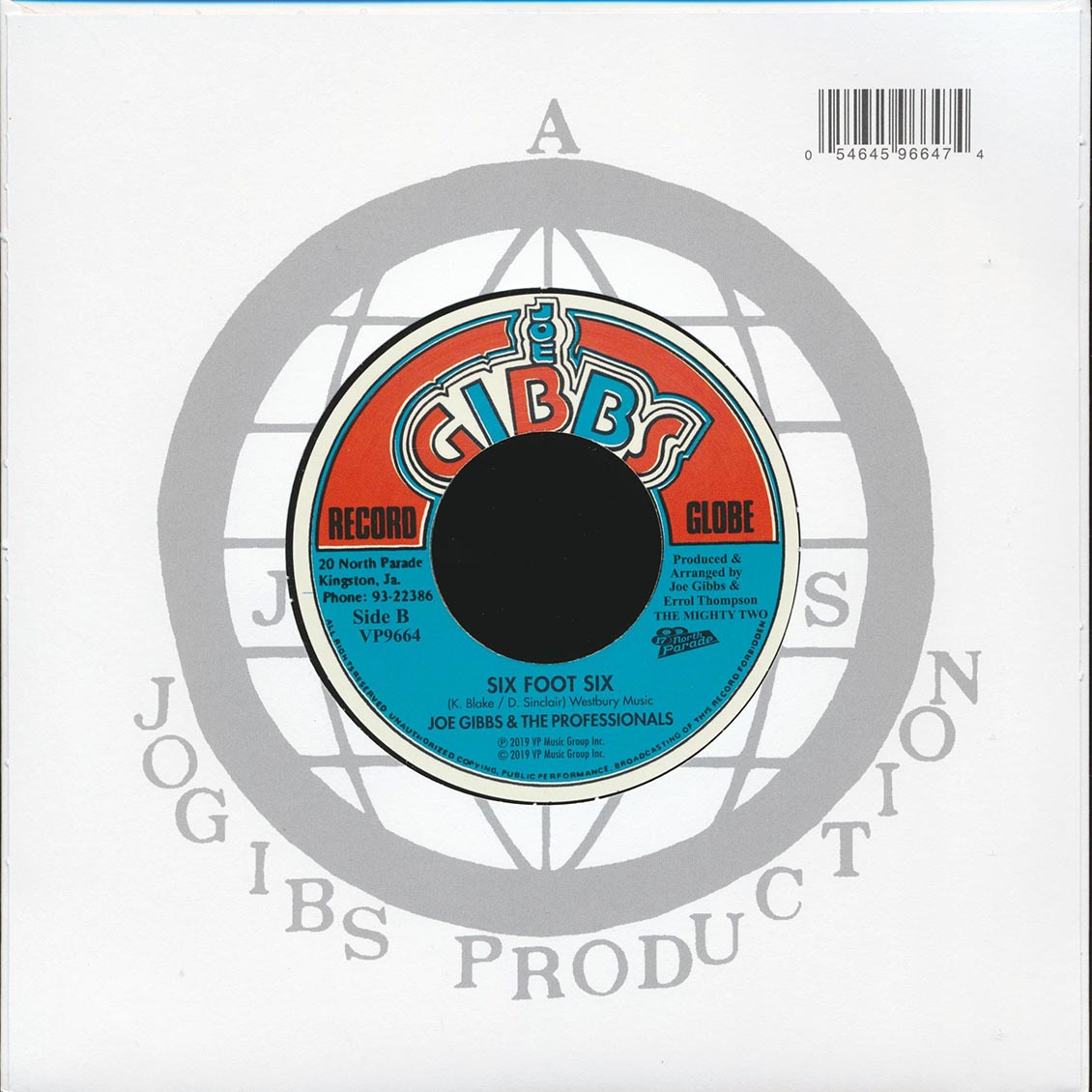 Prince Alla - Naw Go A Them Burial  /  Joe Gibbs & The Professionals - Six Foot Six [New Vinyl Record 7" Single]