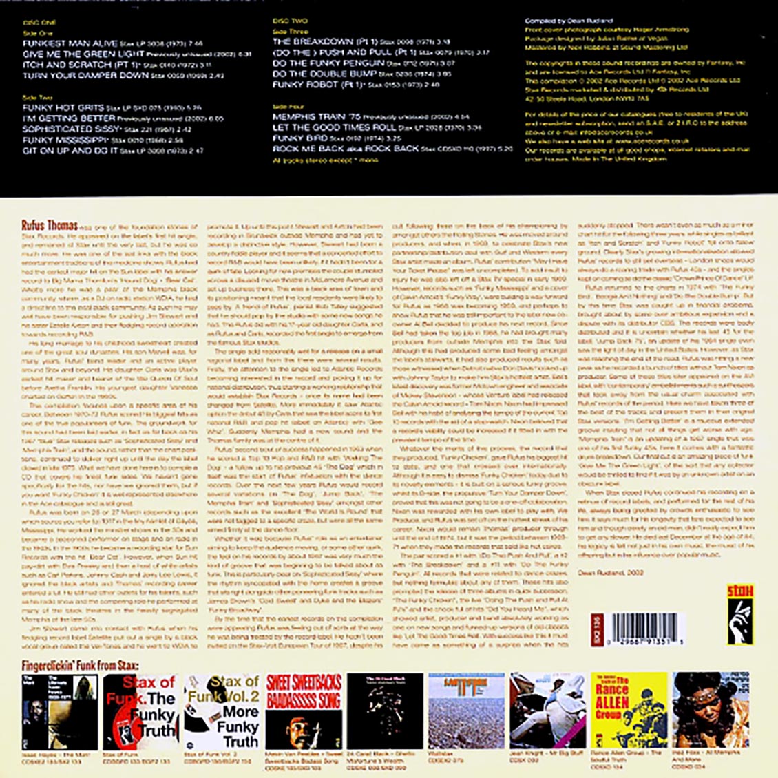 Rufus Thomas - The Funkiest Man: The Stax Funk Sessions 1967-1975 (2xLP) [New Vinyl Record LP]