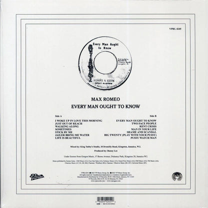 Max Romeo - Every Man Ought To Know [New Vinyl Record LP]