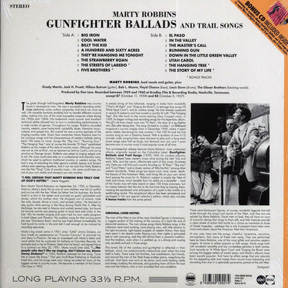 Marty Robbins - Gunfighter Ballads And Trail Songs (+ 5 bonus tracks) (DMM) (ltd. ed.) (incl. CD) [New Vinyl Record LP]