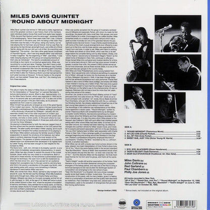 Miles Davis - Round About Midnight (+bonus track) (ltd. ed.) (180g) (blue vinyl) [New Vinyl Record LP]