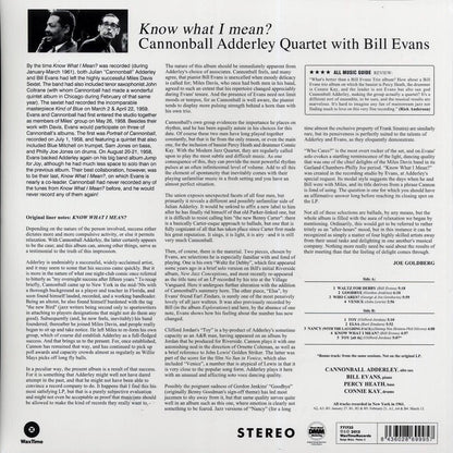 Cannonball Adderley, Bill Evans - Know What I Mean? (ltd. ed.) (180g) (remastered) [New Vinyl Record LP]