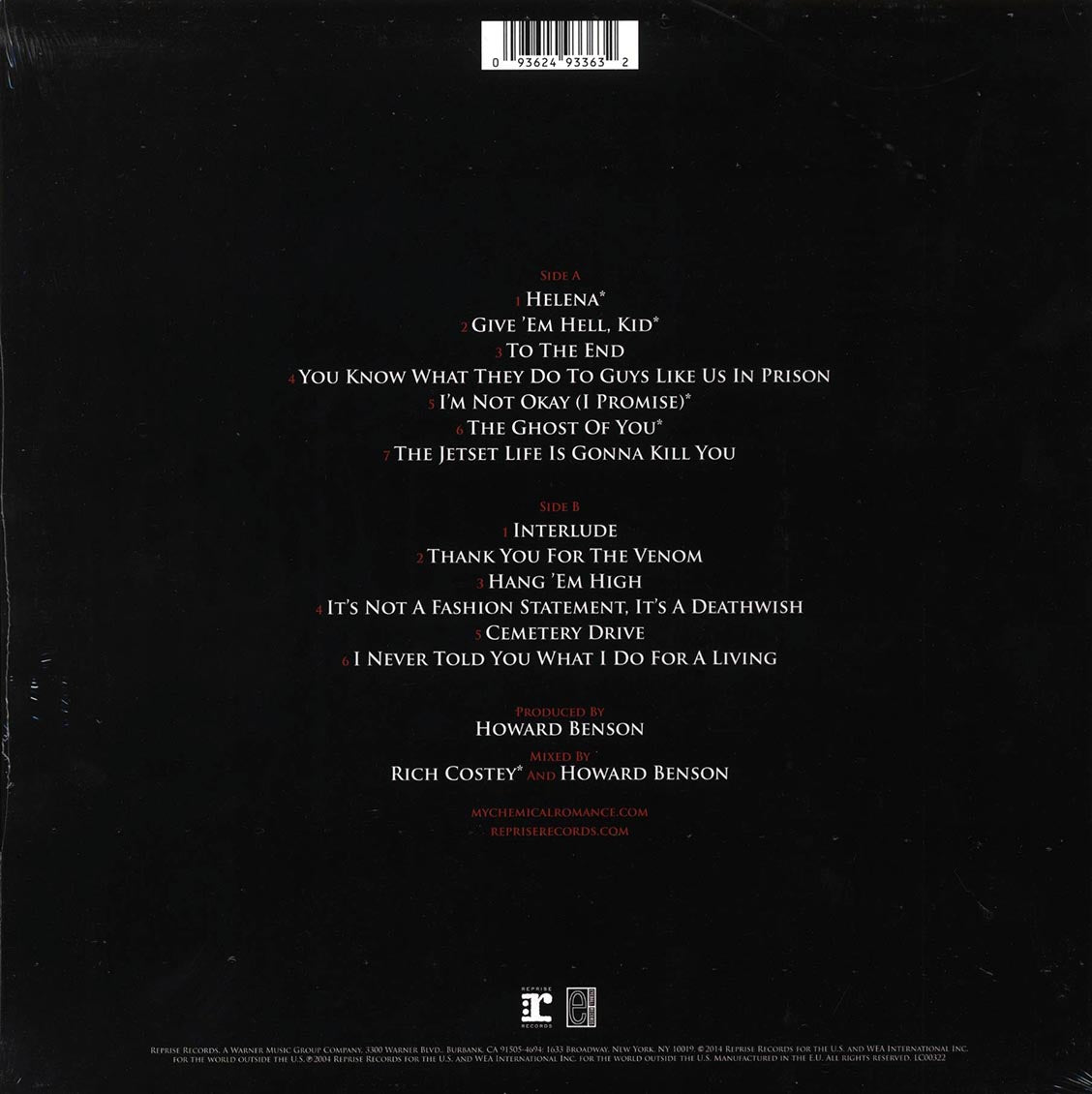 My Chemical Romance - Three Cheers For Sweet Revenge [New Vinyl Record LP]