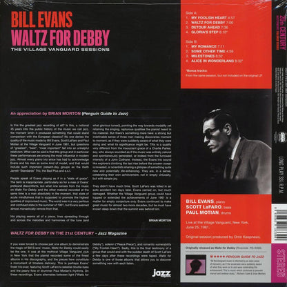 Bill Evans - Waltz For Debby: The Village Vanguard Sessions (+2 bonus tracks) (ltd. ed.) (180g) (red vinyl) [New Vinyl Record LP]