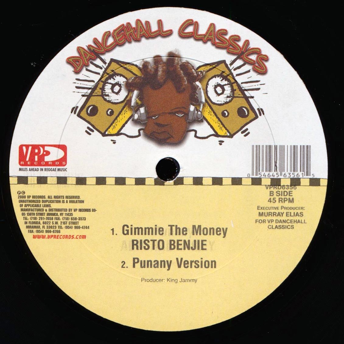 Admiral Bailey - Punanny  /  Risto Benjie - Gimme The Money (rhythm: "Punanny") [New Vinyl Record 12" Single]