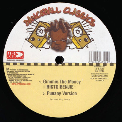 Admiral Bailey - Punanny  /  Risto Benjie - Gimme The Money (rhythm: "Punanny") [New Vinyl Record 12" Single]