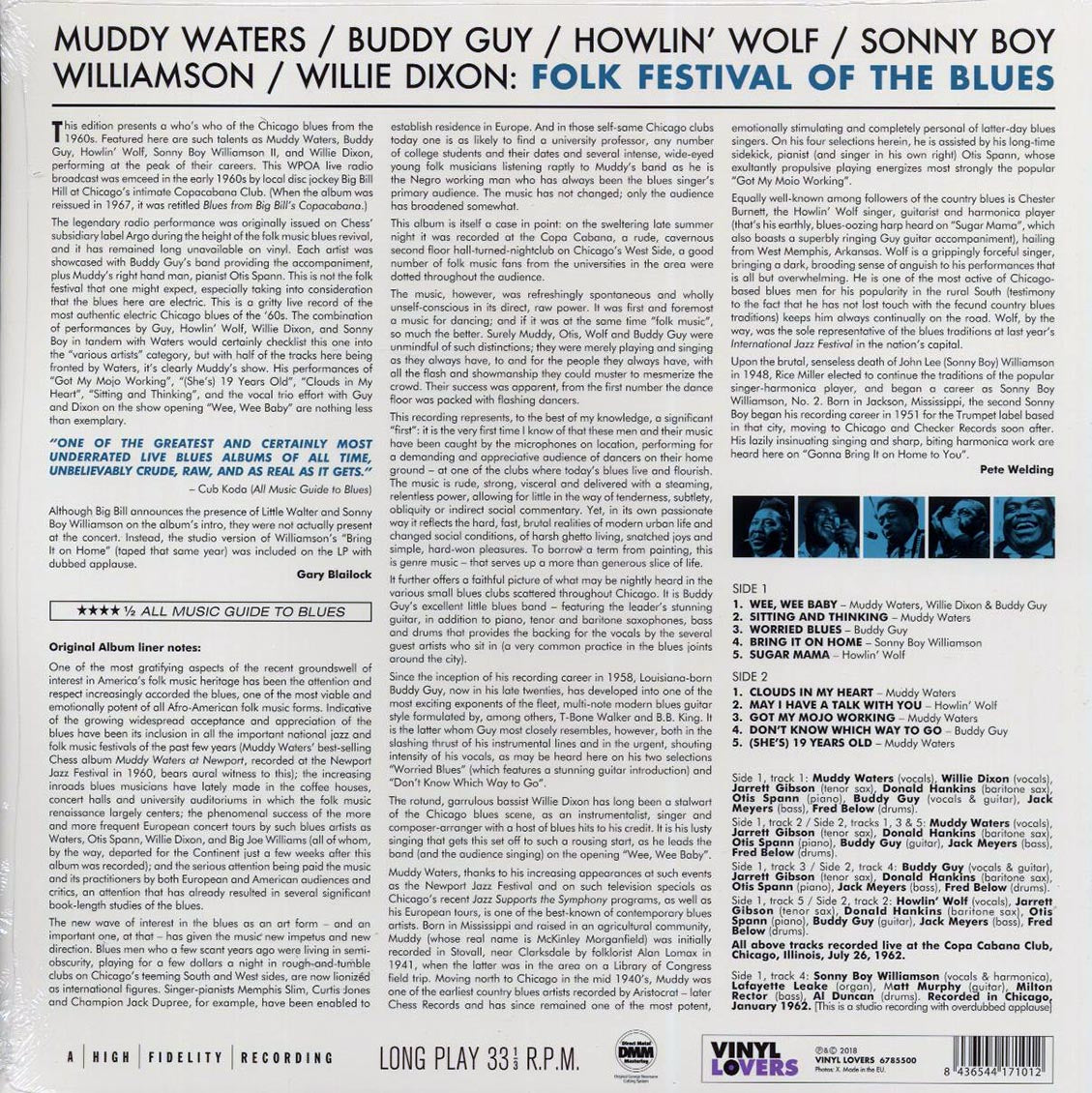 Muddy Waters, Buddy Guy, Howlin' Wolf, Sonny Boy Williamson - Folk Festival Of The Blues (ltd. ed.) (180g) [New Vinyl Record LP]