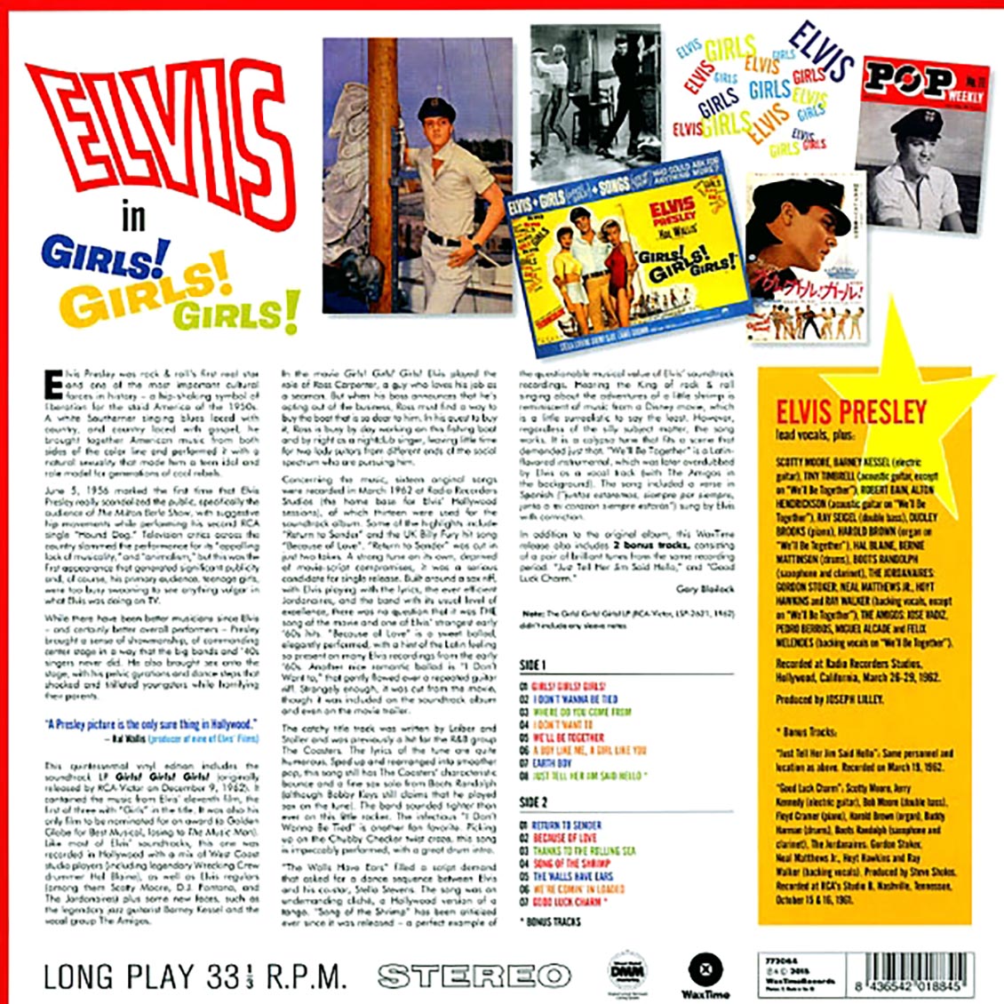 Elvis Presley - Girls! Girls! Girls! (incl. mp3) (180g) [New Vinyl Record LP]