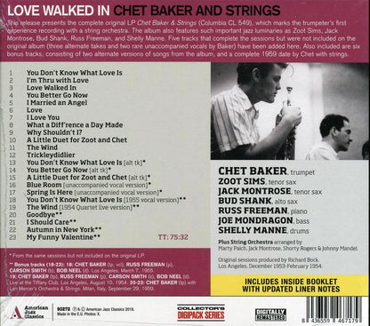 Chet Baker - Love Walked In [New] [New CD]